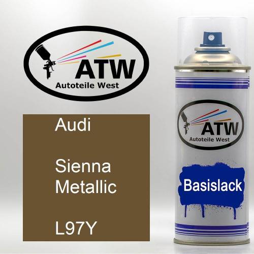 Audi, Sienna Metallic, L97Y: 400ml Sprühdose, von ATW Autoteile West.